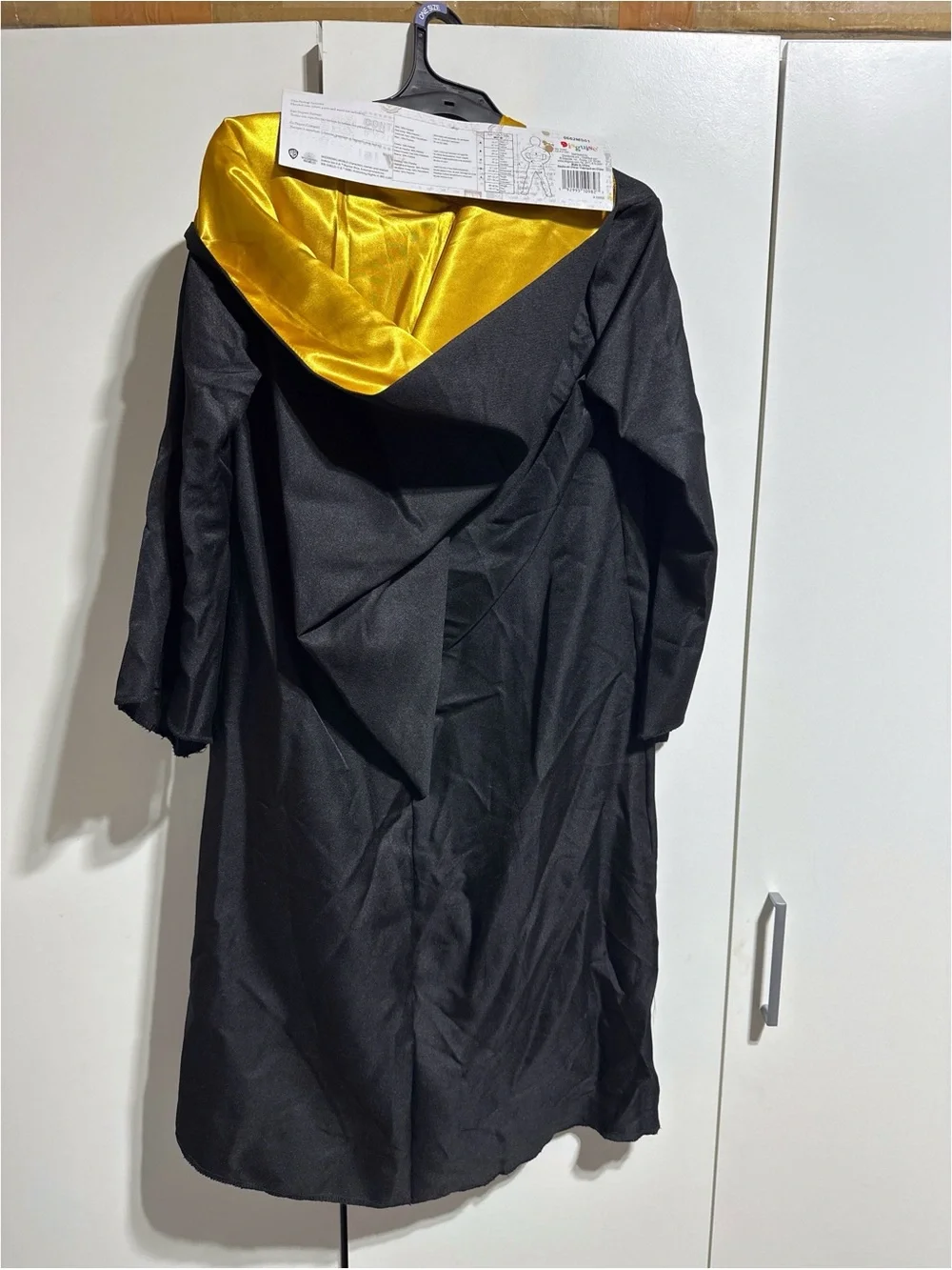 Target Kids Harry Potter Hogwarts Robe Costume with Gold Hood Trim